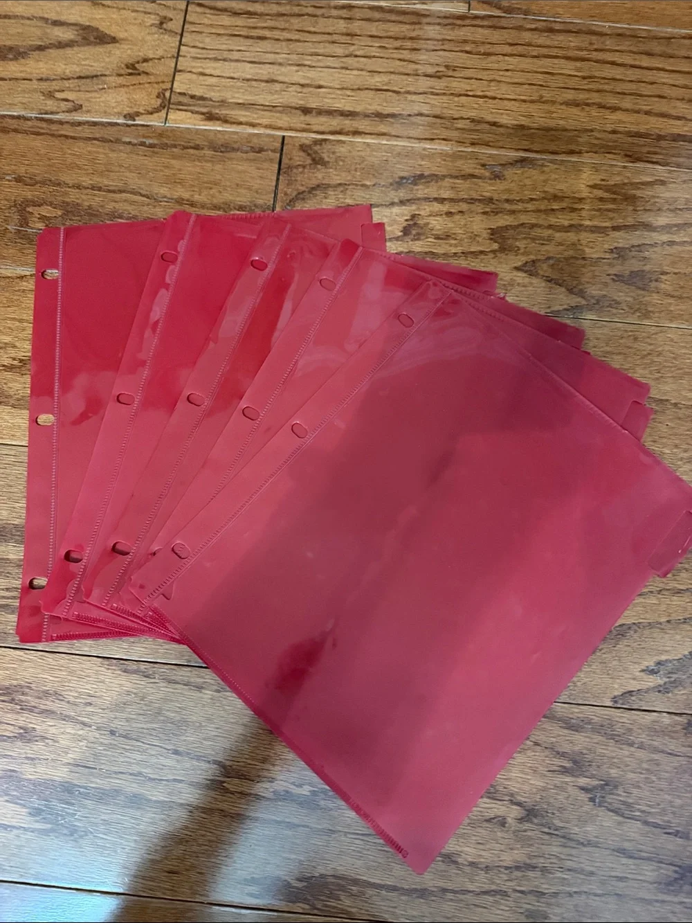 Binder Pockets 3 Ring Clear Pocket Divider Folders Sleeves Slash File Jacket 16